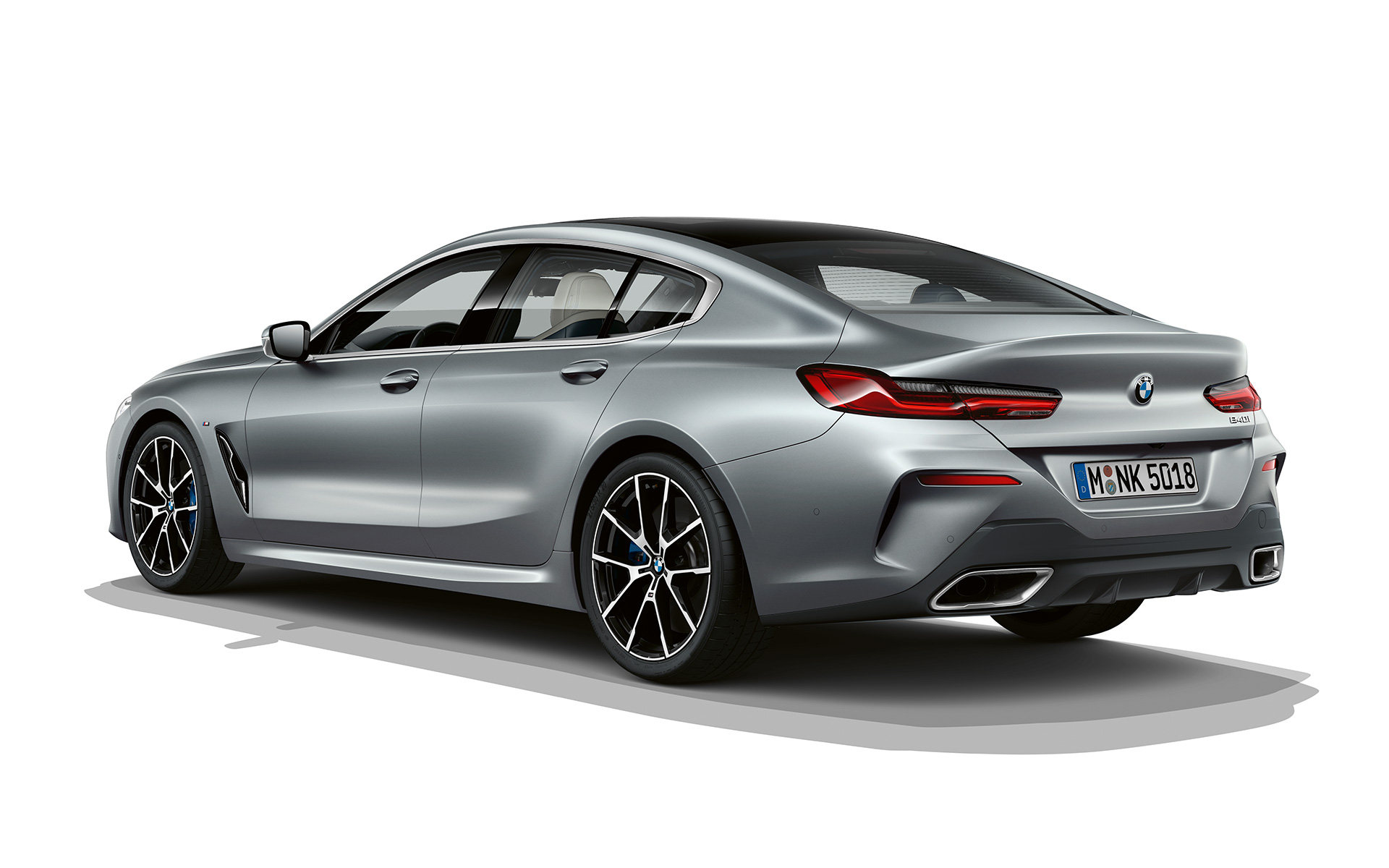 BMW 8 Series Gran Coupé, Frozen Temptation three quarter rear shot